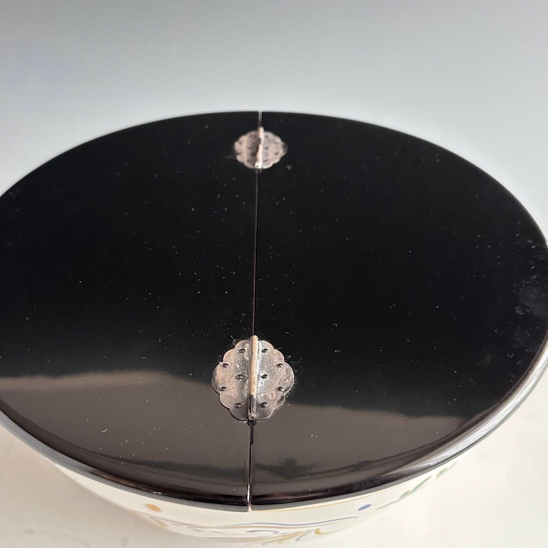 茶道具　色絵　海松波　平水指　手塚景雲　共箱　夏　稽古　茶会