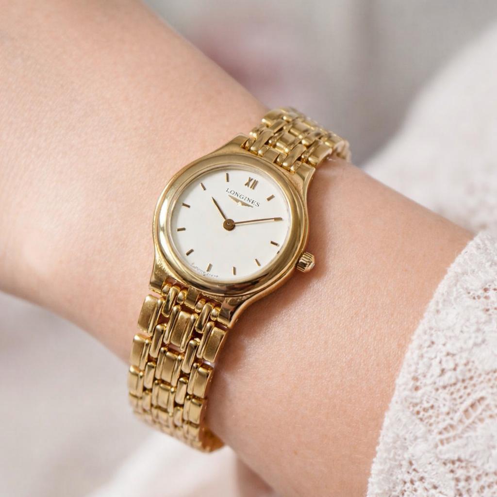 美品 ロンジン LONGINES ゴールド L7.167.2 腕時計 H569