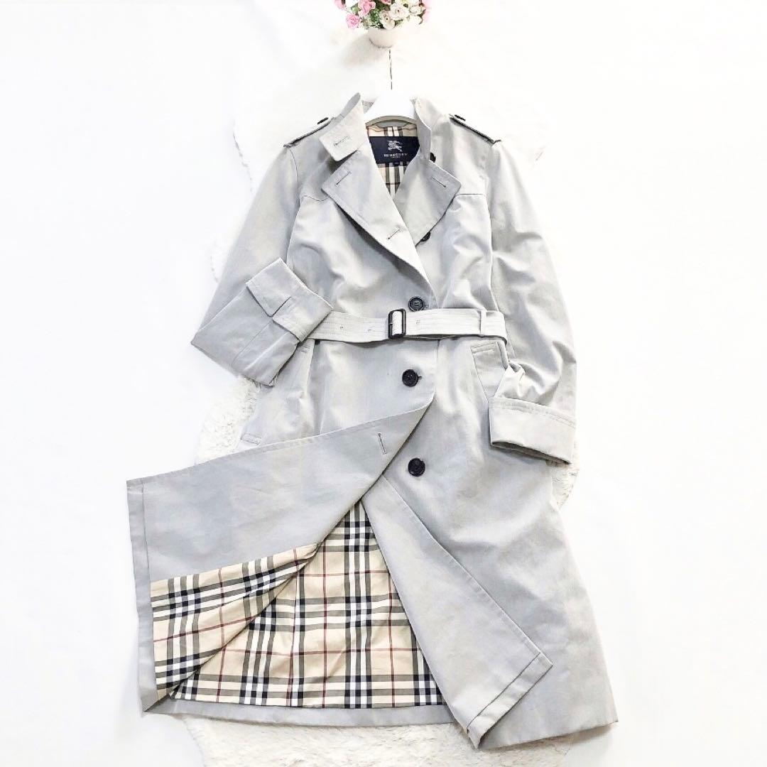 BURBERRY*バーバリーロンドン　ロングトレンチコート　大きいサイズ44