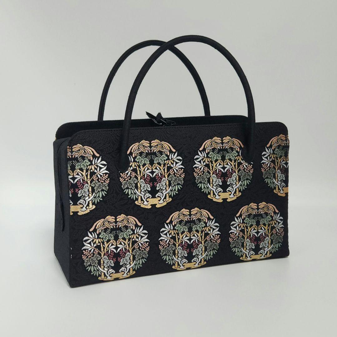 和装バッグ　利休バッグ　金蘭織物 入卒式　結婚式　商品番号:k-38