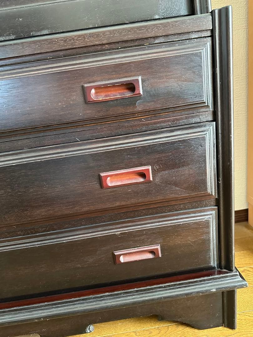 売約済みですキャビネット　木製　ブラック　アンティーク