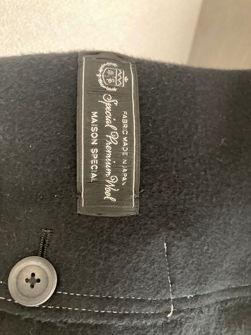 MAISON SPECIAL SUPER140Sウール チェスターコート 1