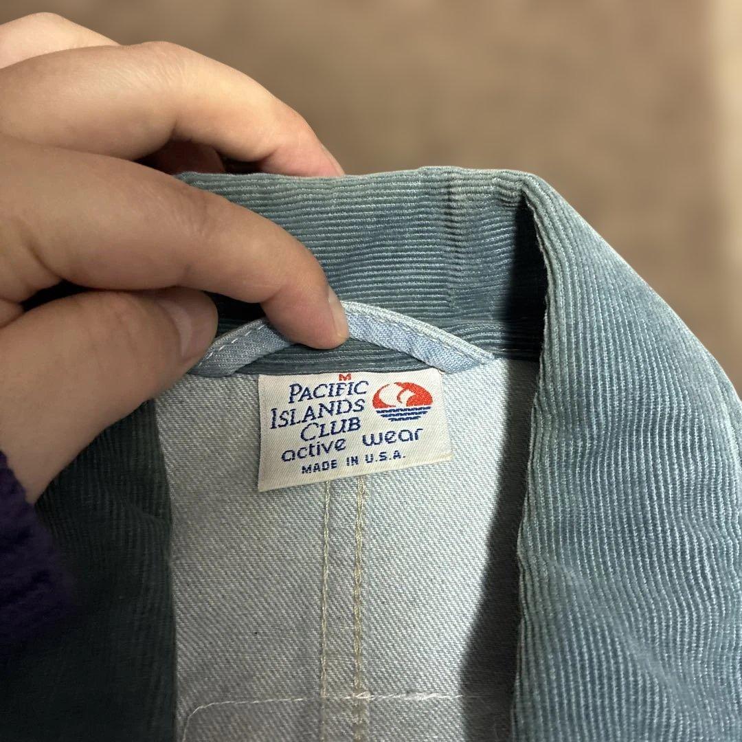 デニムカバーオール　ワッペン付き