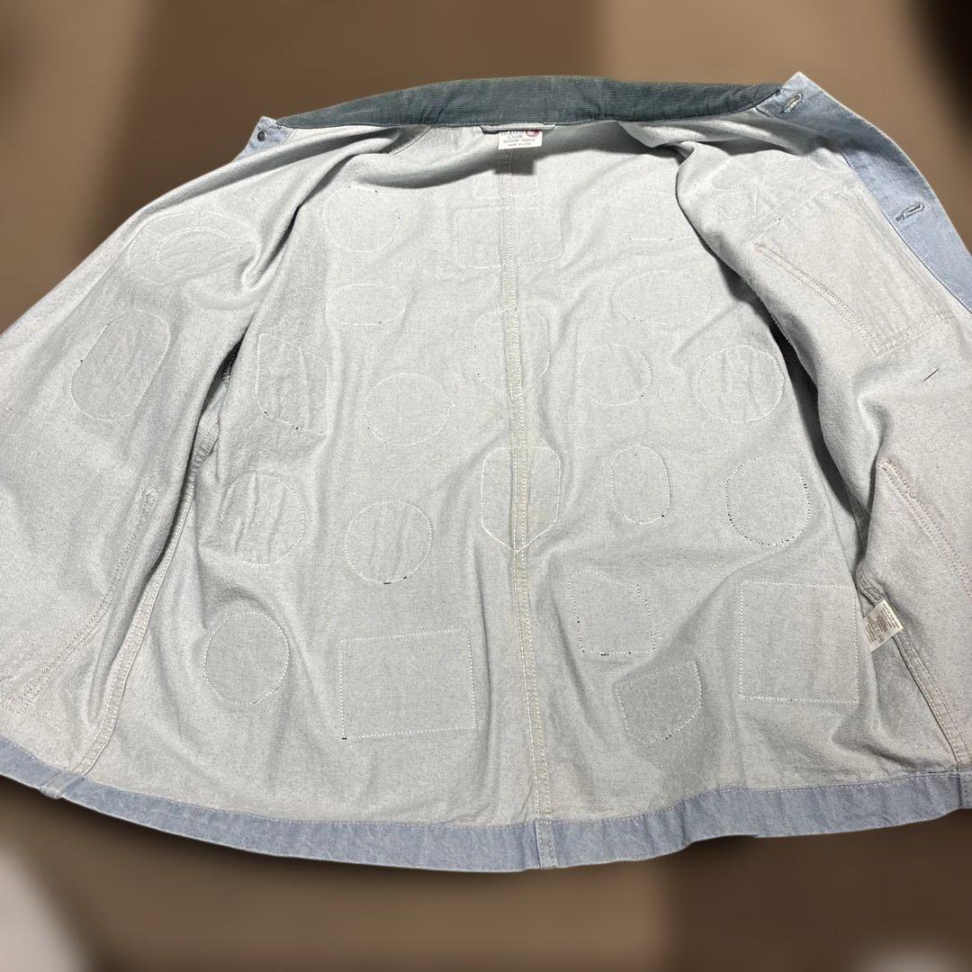 デニムカバーオール　ワッペン付き