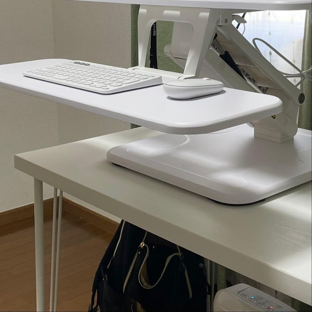 サンワダイレクト 卓上スタンディングデスク 100-MR128