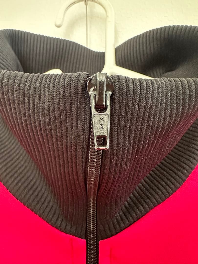 激レア　80S アディダス トラックジャケット 刺繍ロゴ ピンク ブラック L