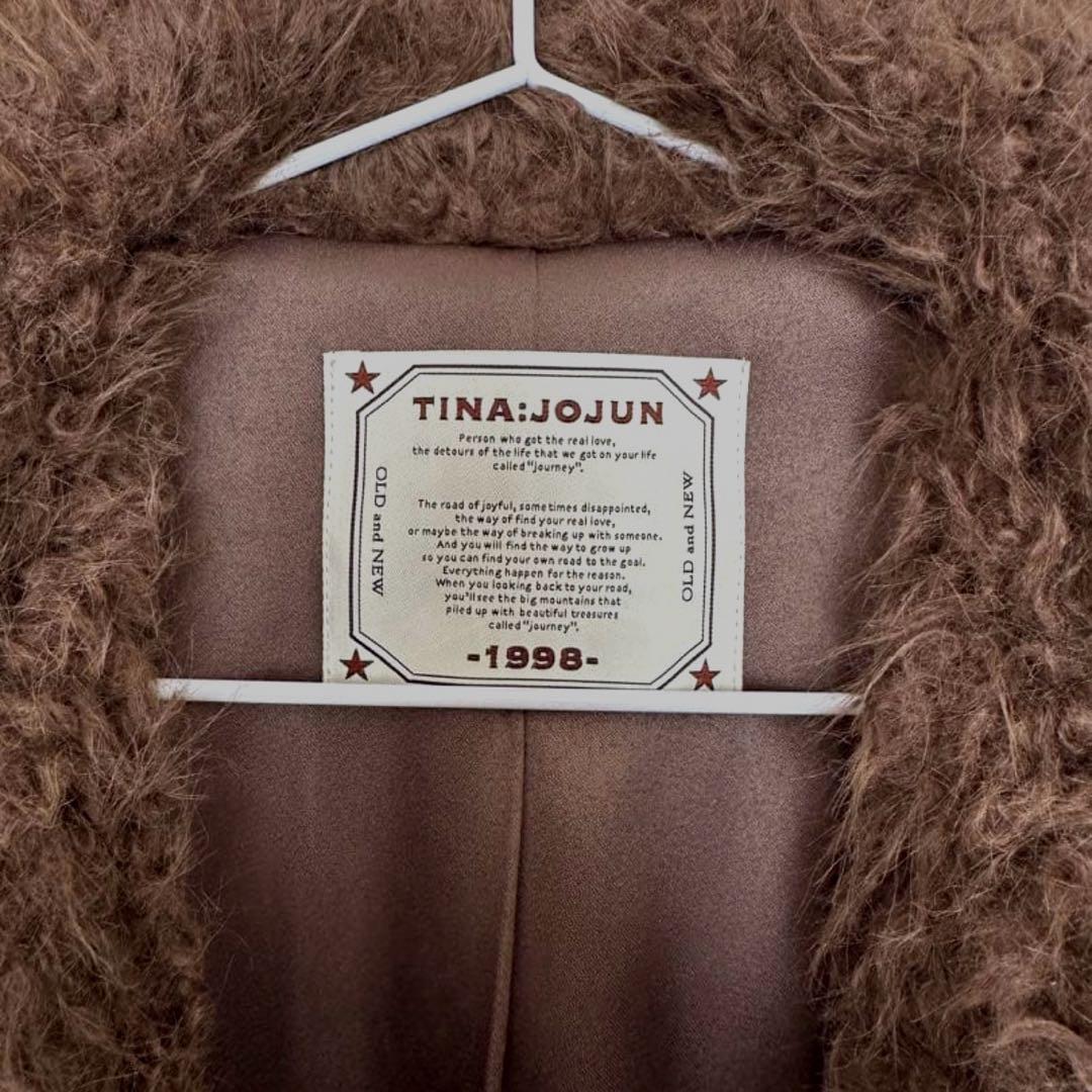 TINA：JOJUN フェイクファー ダッフルコート
