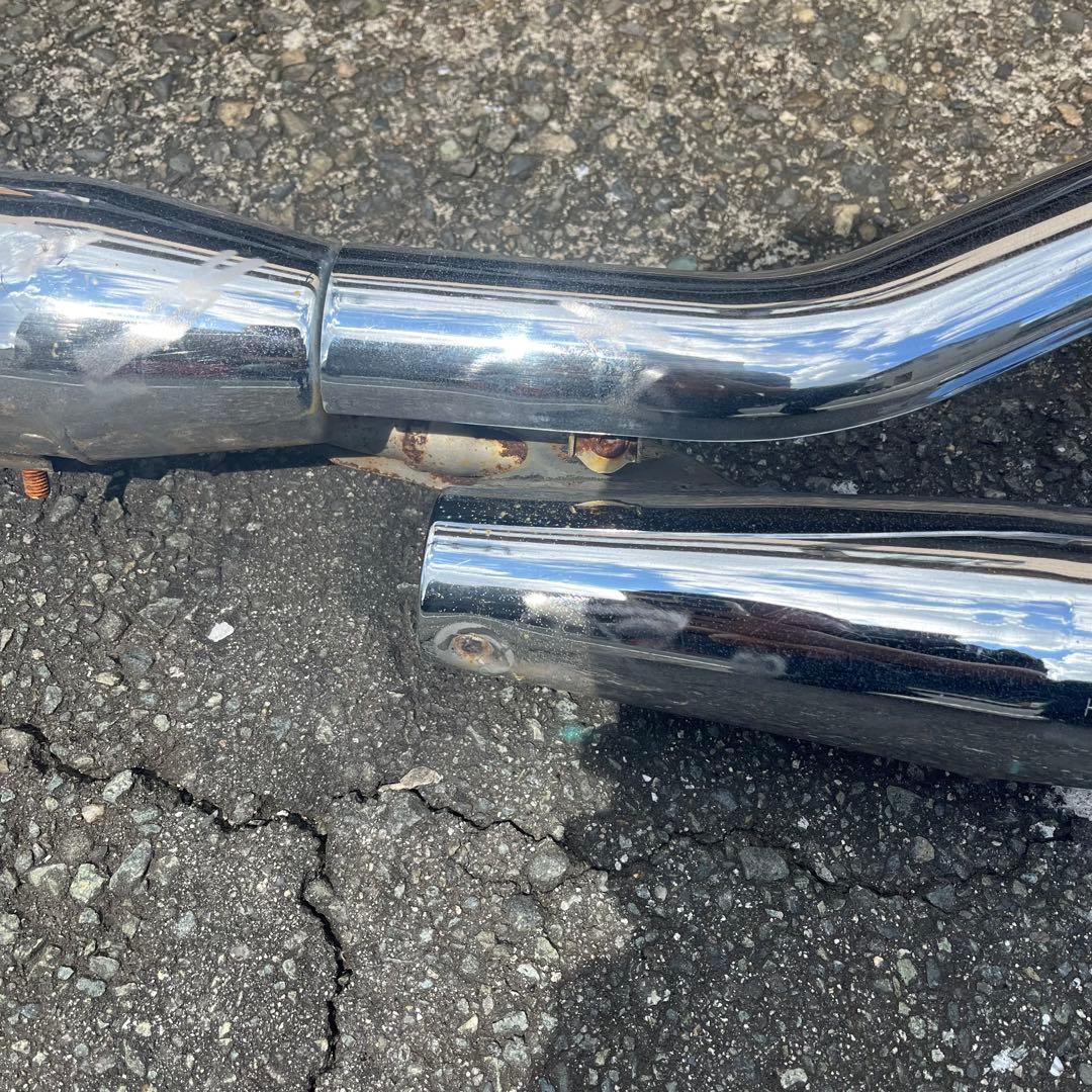 スティード400取り外し　純正マフラー　中古