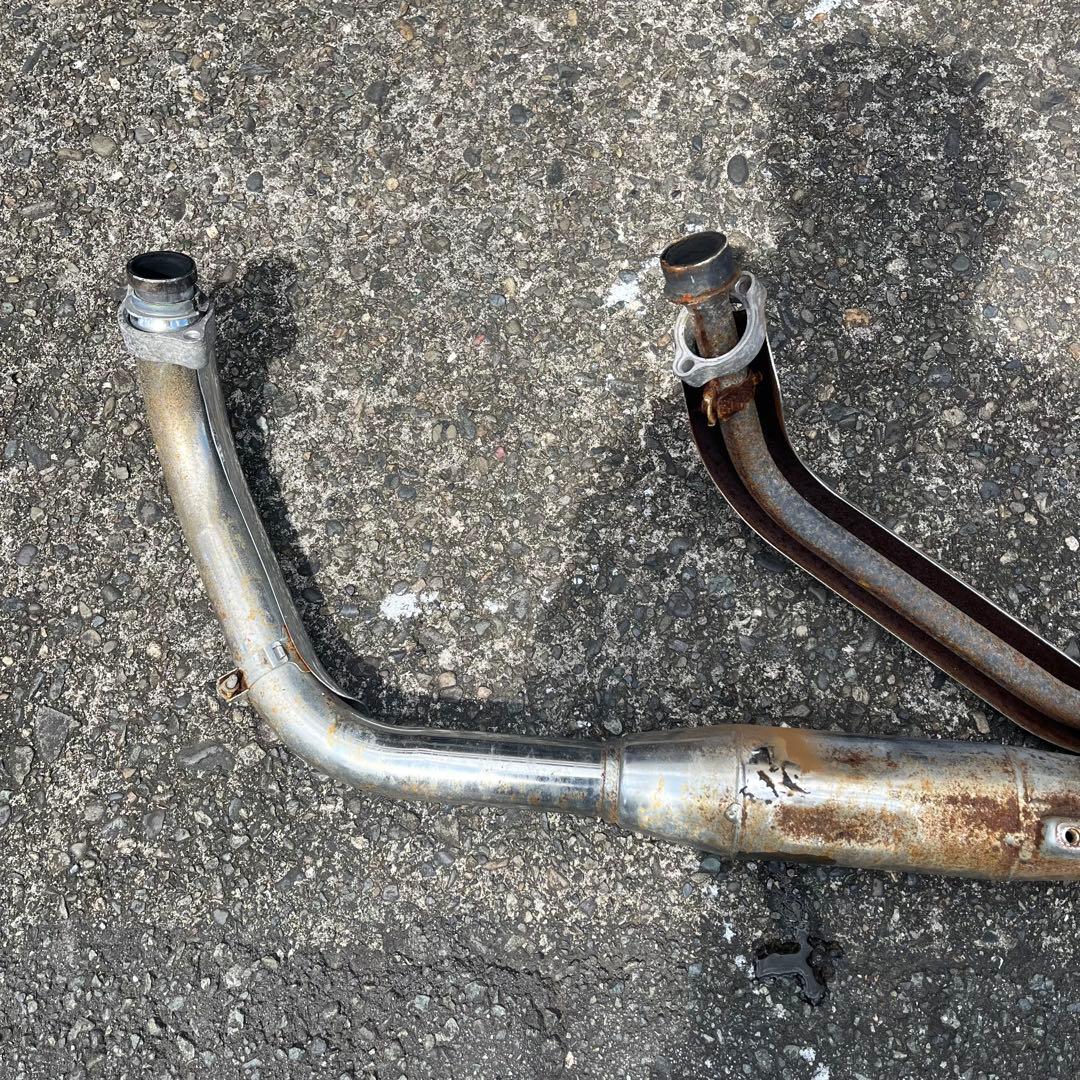 スティード400取り外し　純正マフラー　中古