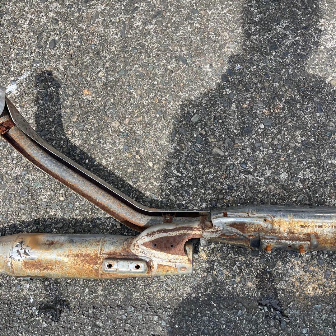 スティード400取り外し　純正マフラー　中古