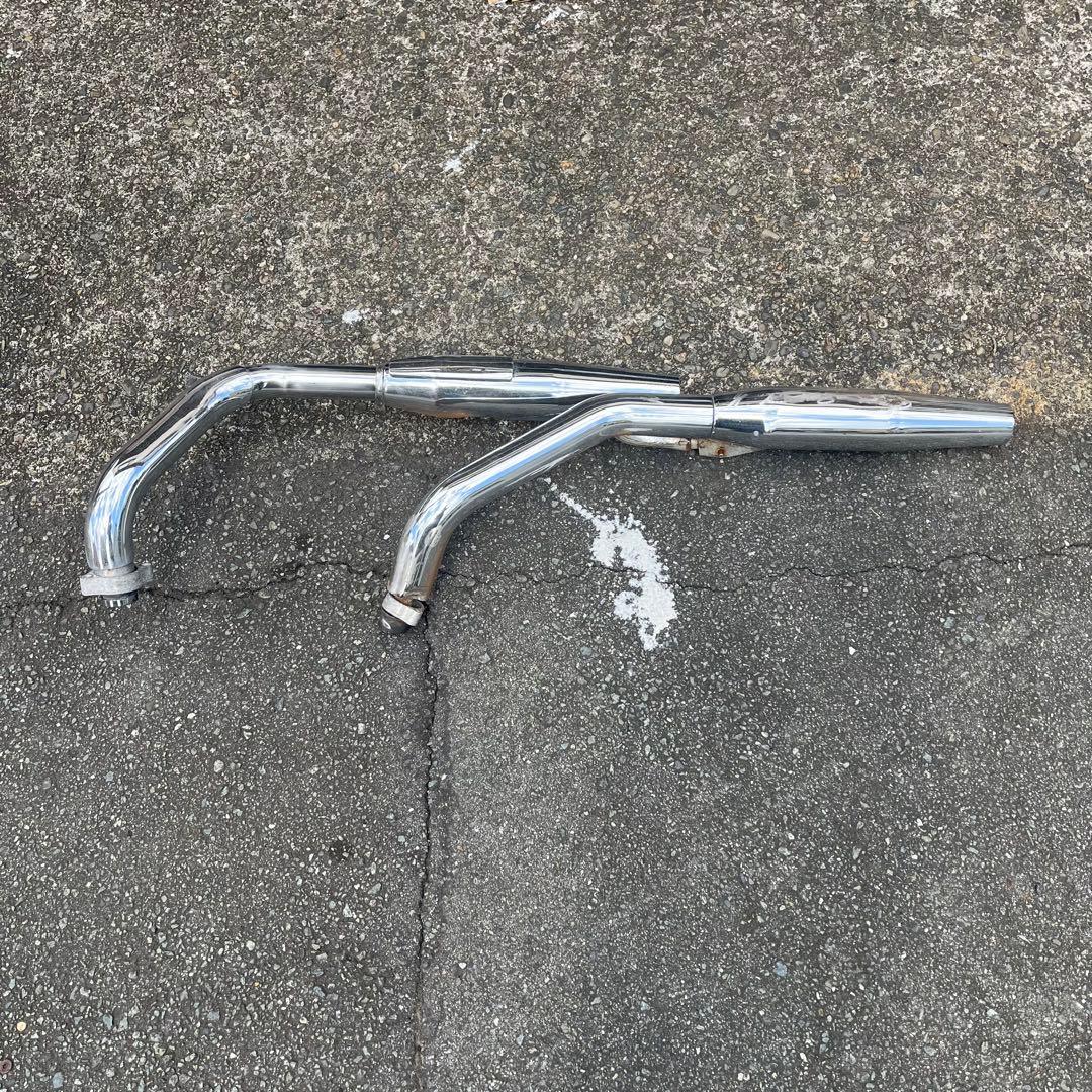 スティード400取り外し　純正マフラー　中古