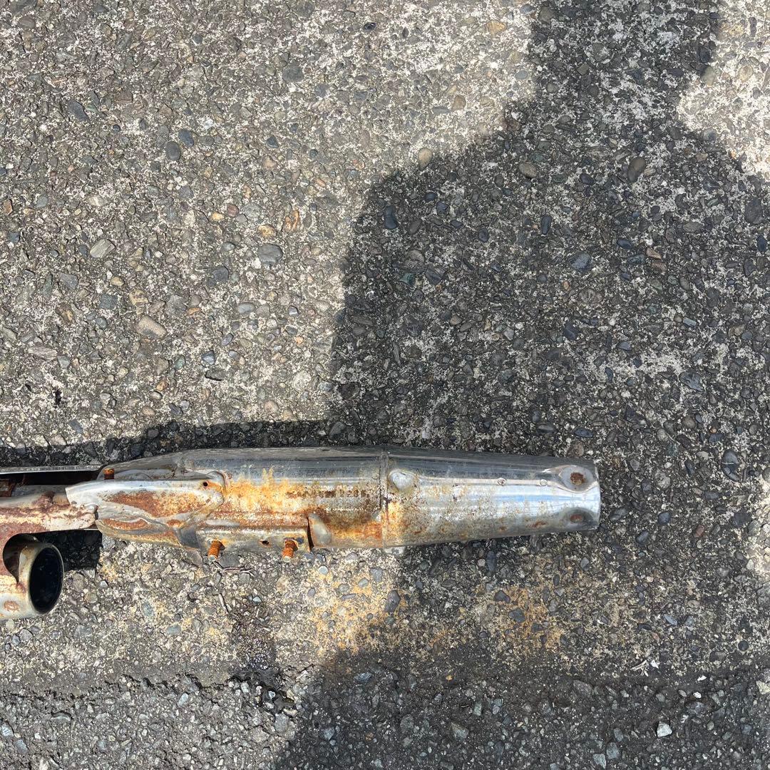 スティード400取り外し　純正マフラー　中古