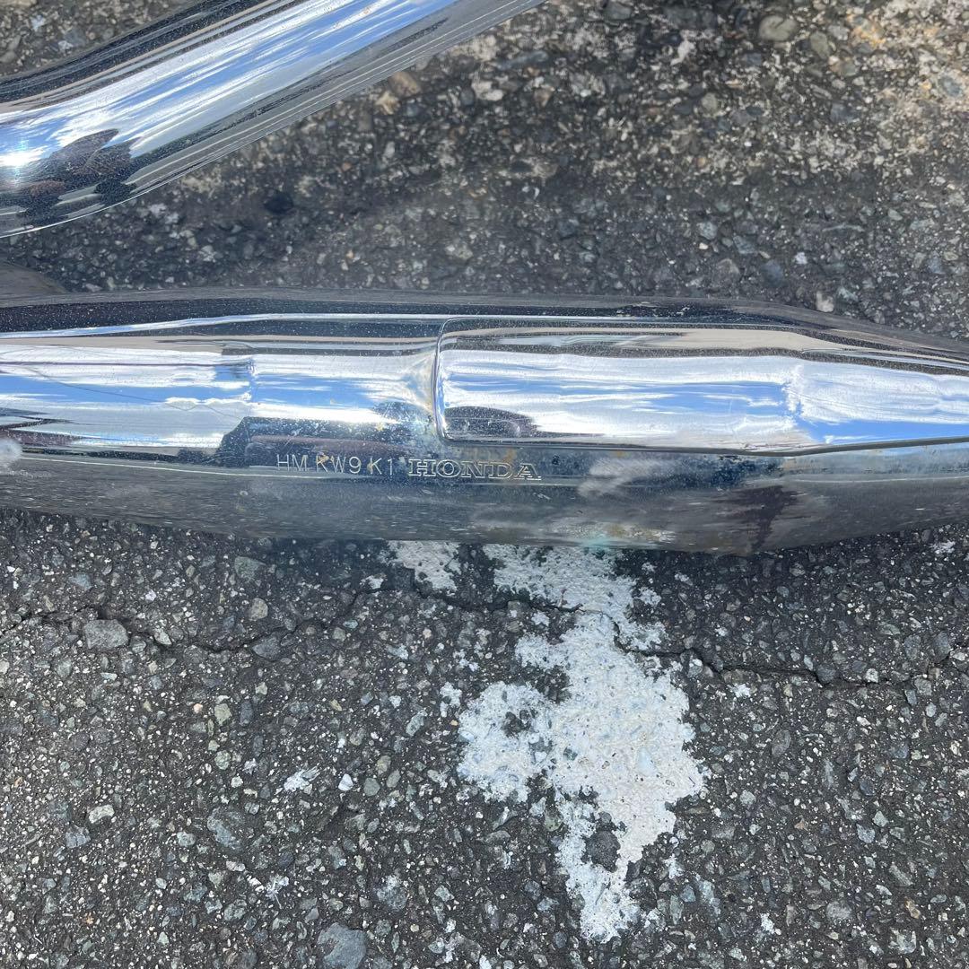 スティード400取り外し　純正マフラー　中古