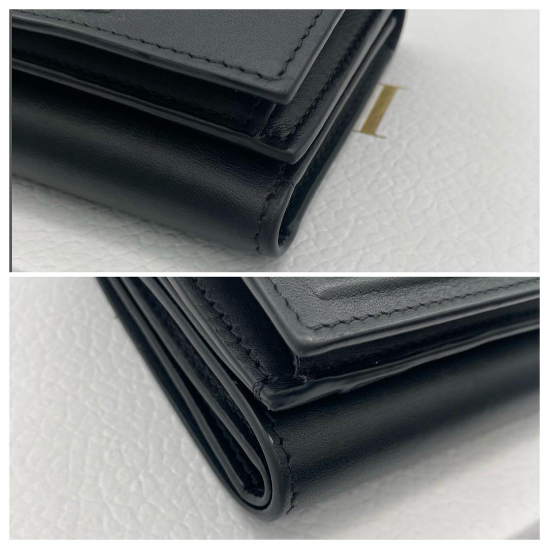 【極美品】LOEWE ロエベ　トライフォールドウォレット 三つ折り財布