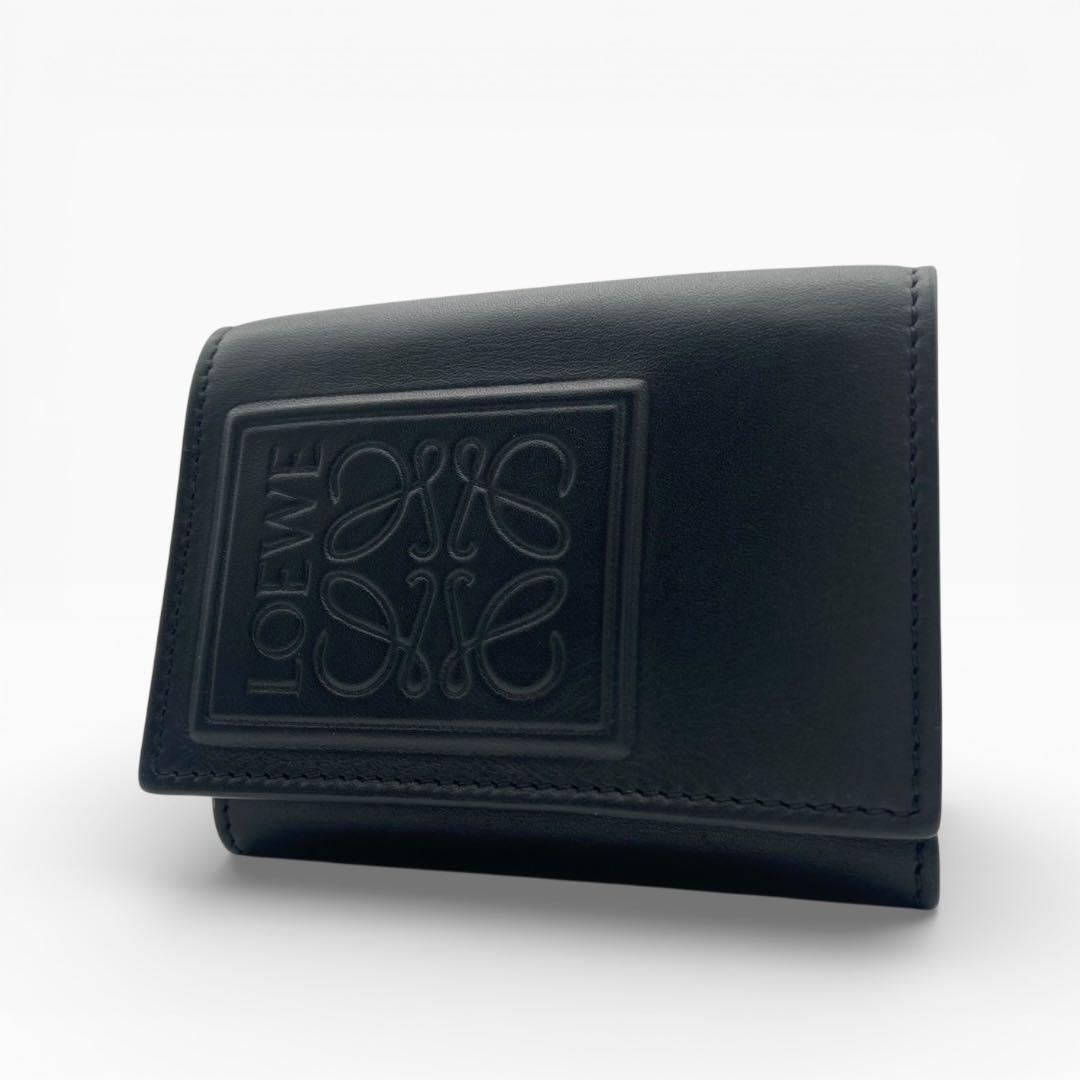 【極美品】LOEWE ロエベ　トライフォールドウォレット 三つ折り財布