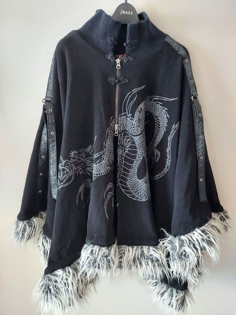 Qutie Frashキューティーフラッシュ/ブラックポンチョマントコート