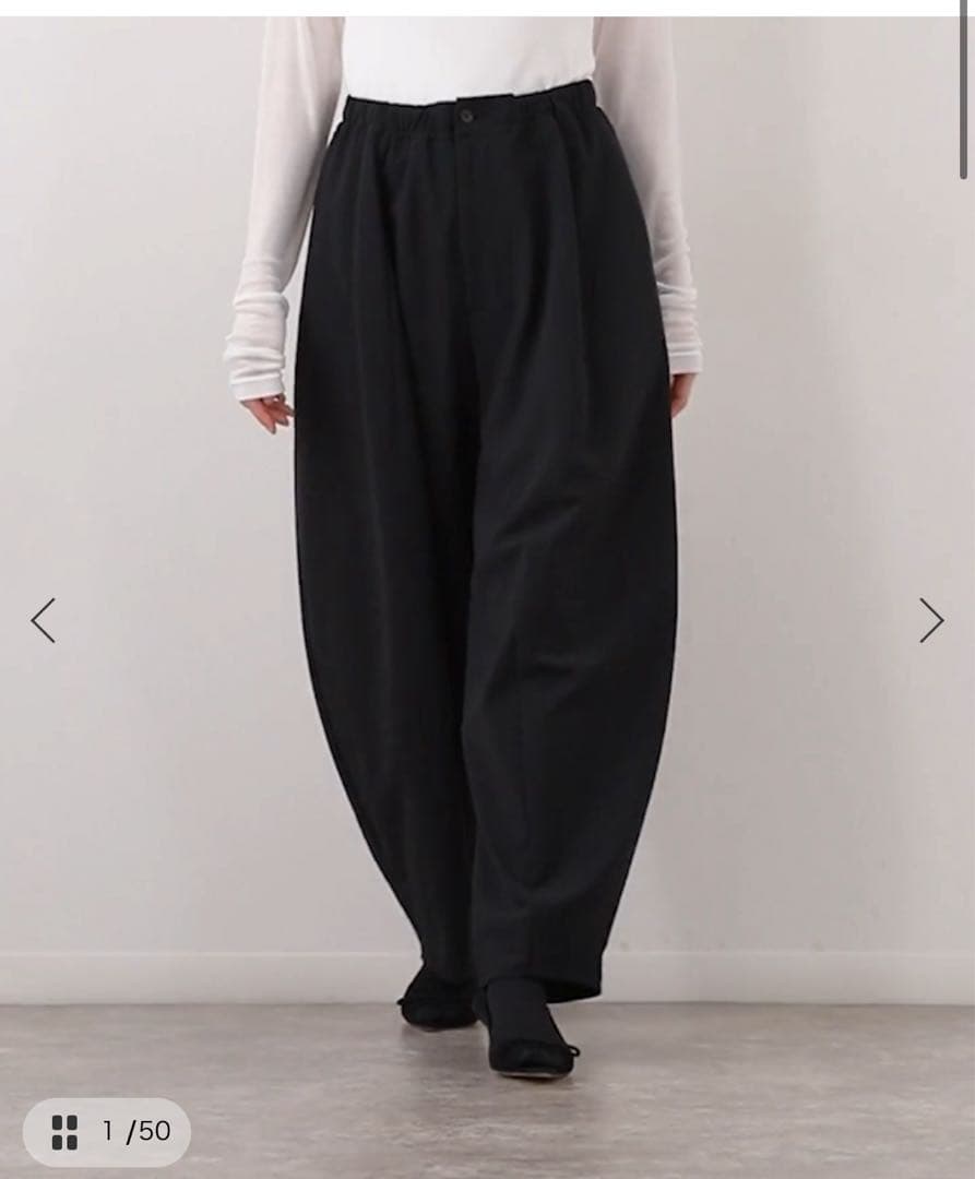 34size ウォッシャブル コクーンパンツ