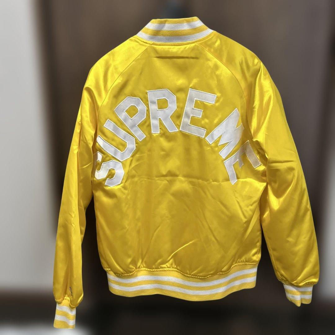 Champion イエロー スタジャン SUPREMEロゴ