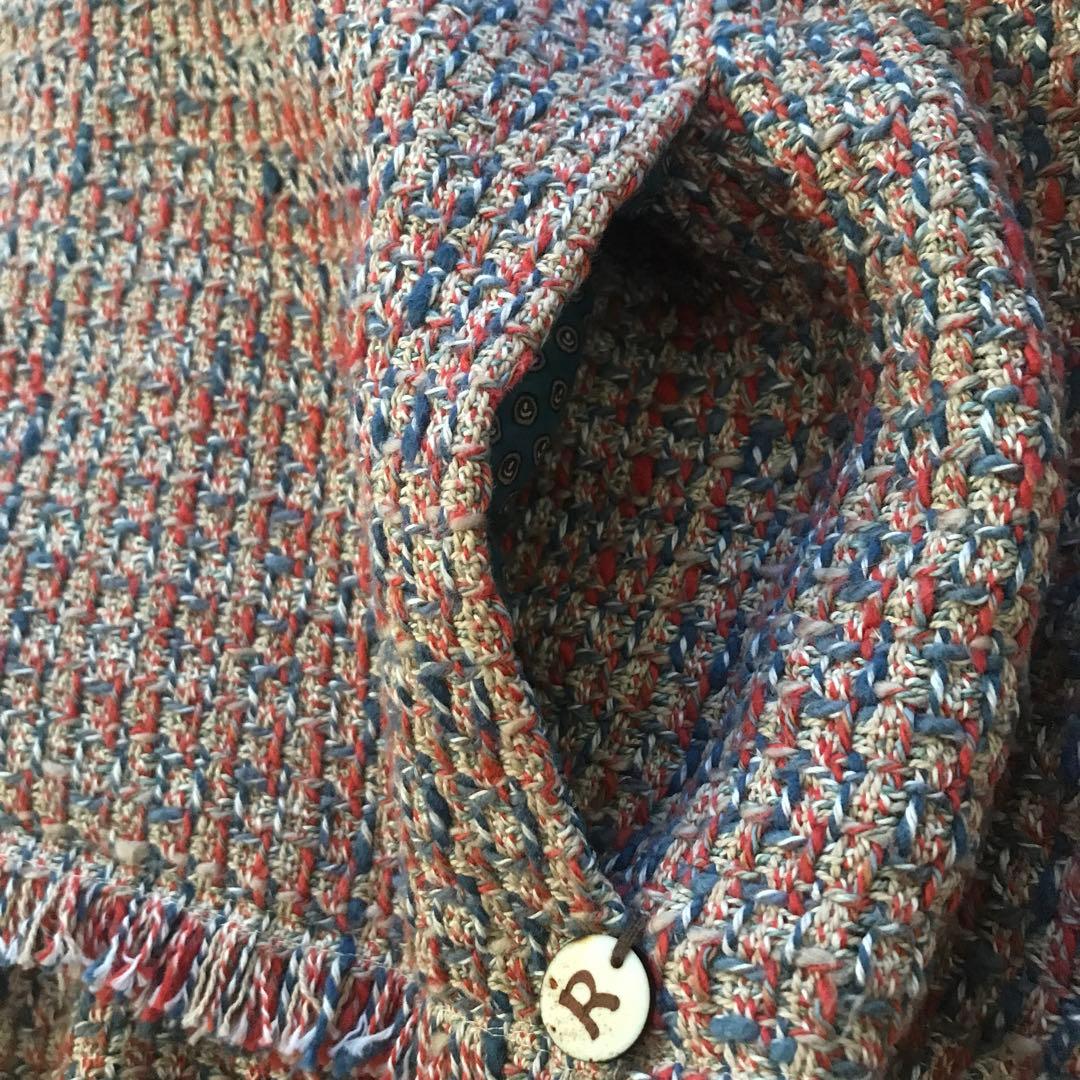 45R ミックスツイードノーカラージャケット