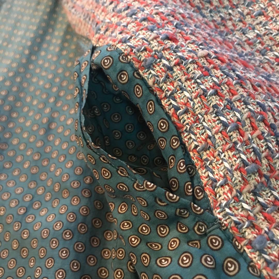 45R ミックスツイードノーカラージャケット