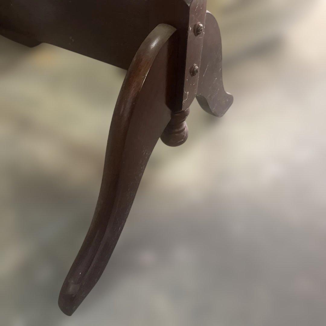 木製オーバルスタンドミラー