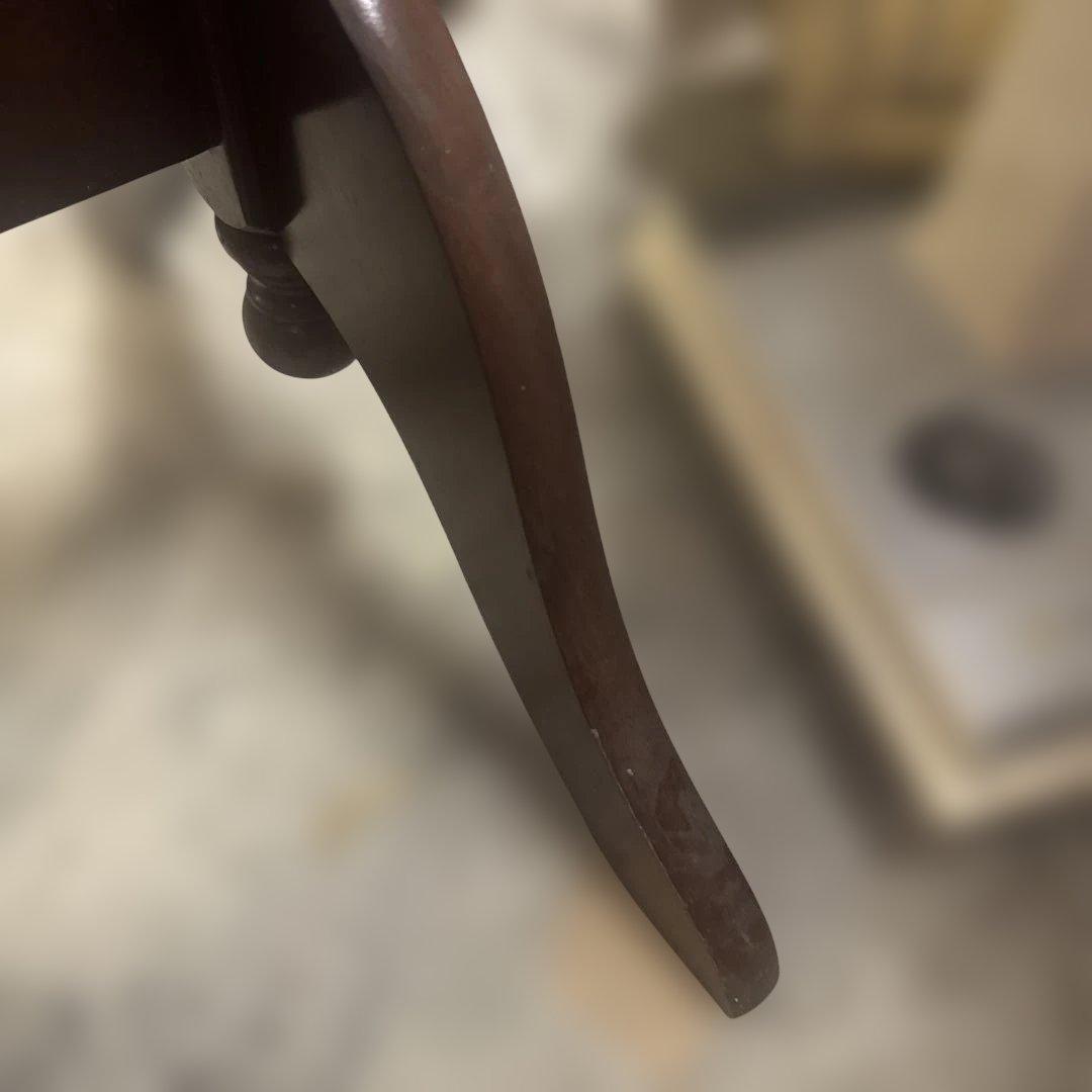 木製オーバルスタンドミラー