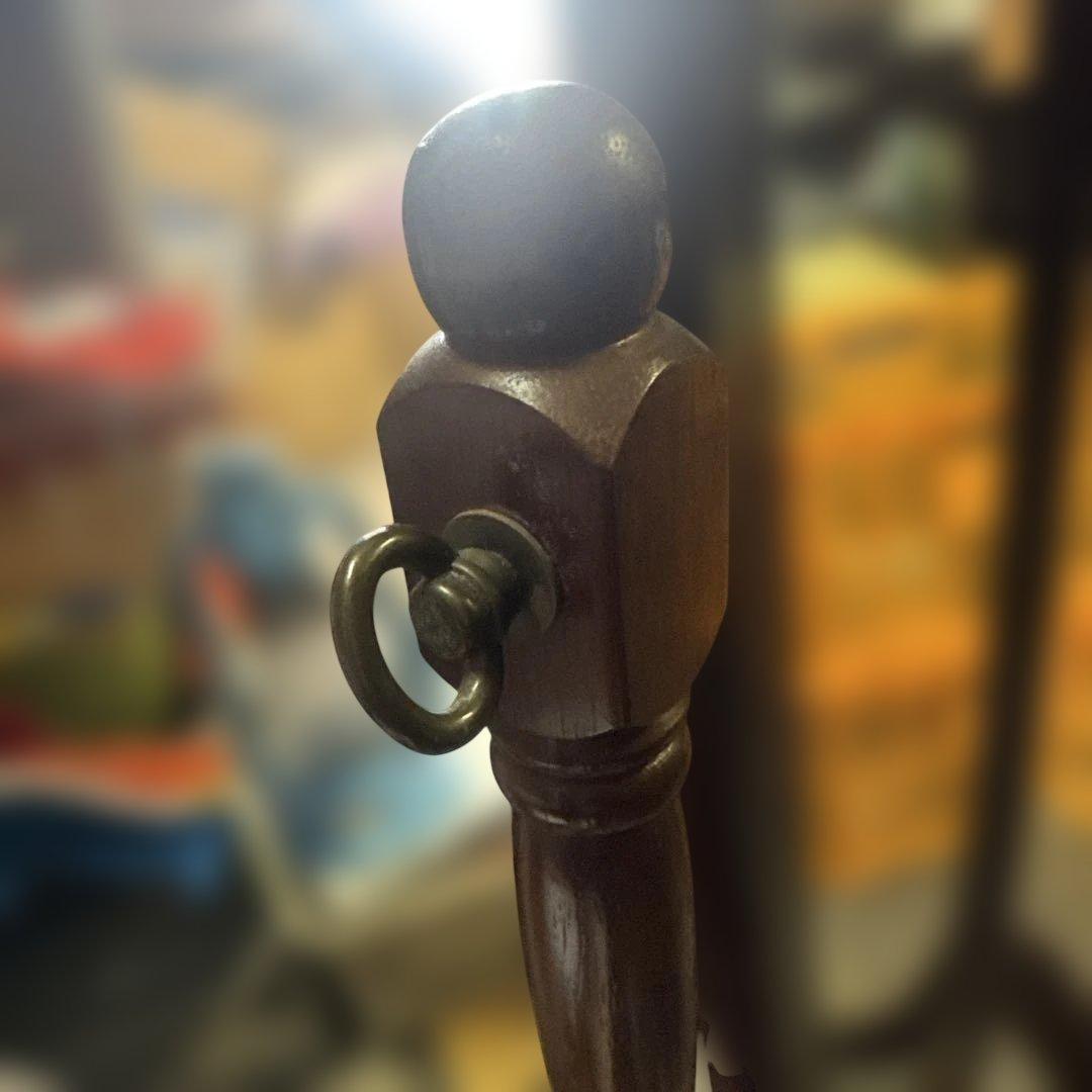 木製オーバルスタンドミラー