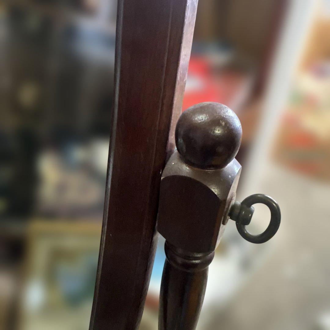 木製オーバルスタンドミラー