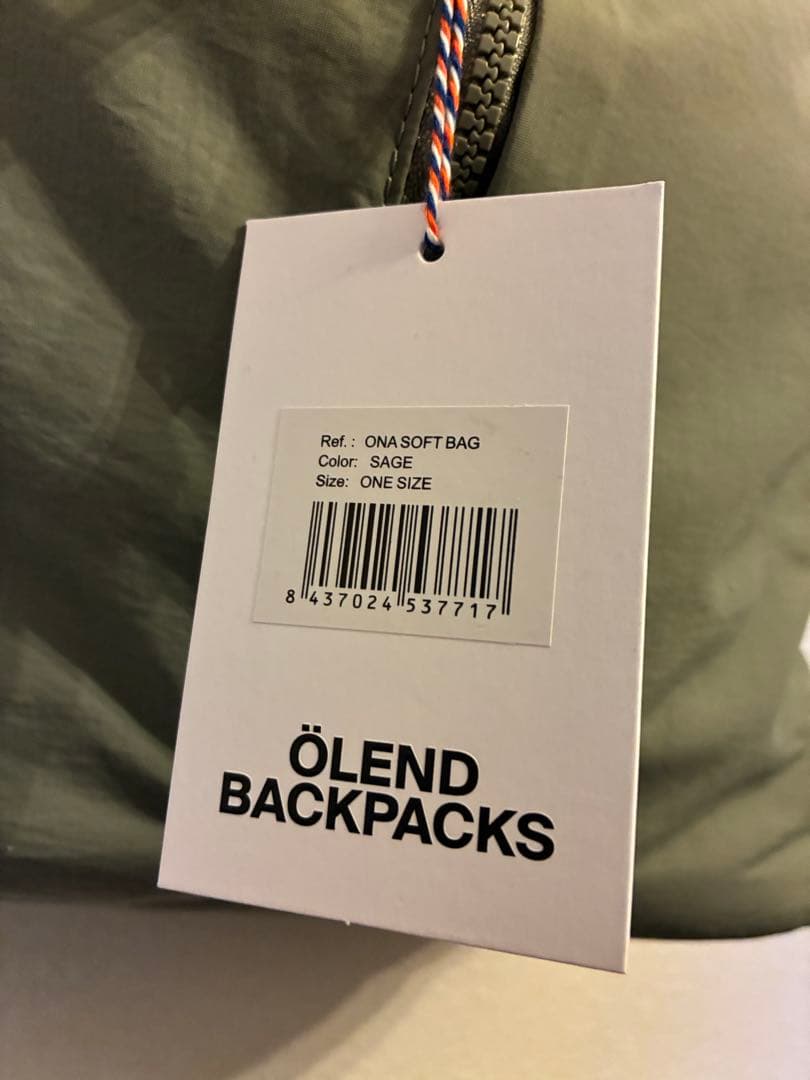 ÖLEND BACKPACKS ONA SOFT BAG SAGE /OLEND