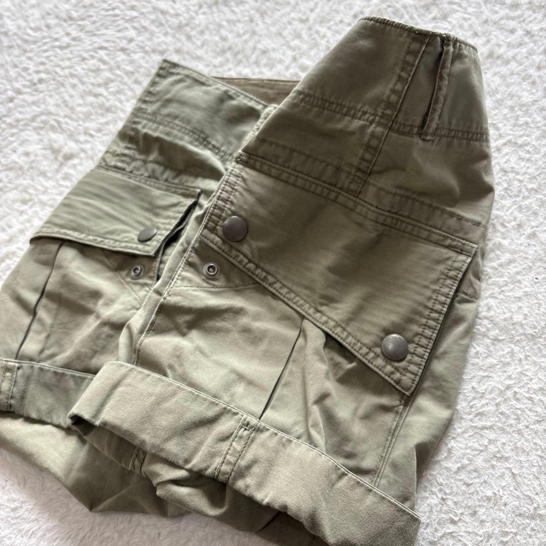 RRL ラルフローレン　ミリタリーカーゴショートパンツ　コットン　カーキ