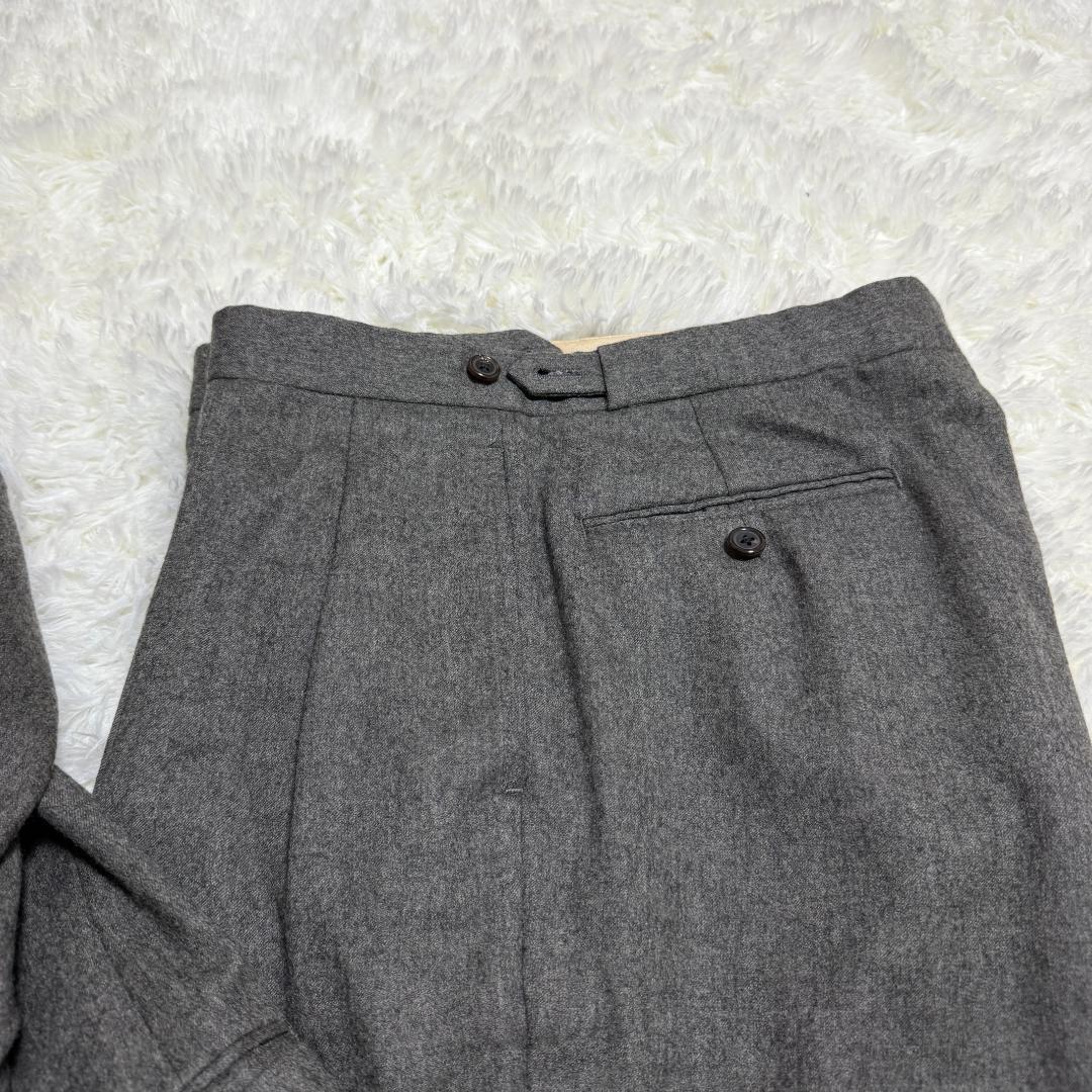 ラルフローレン　ウール　グレー　ダブル　セットアップ　ヴィンテージ　XL相当