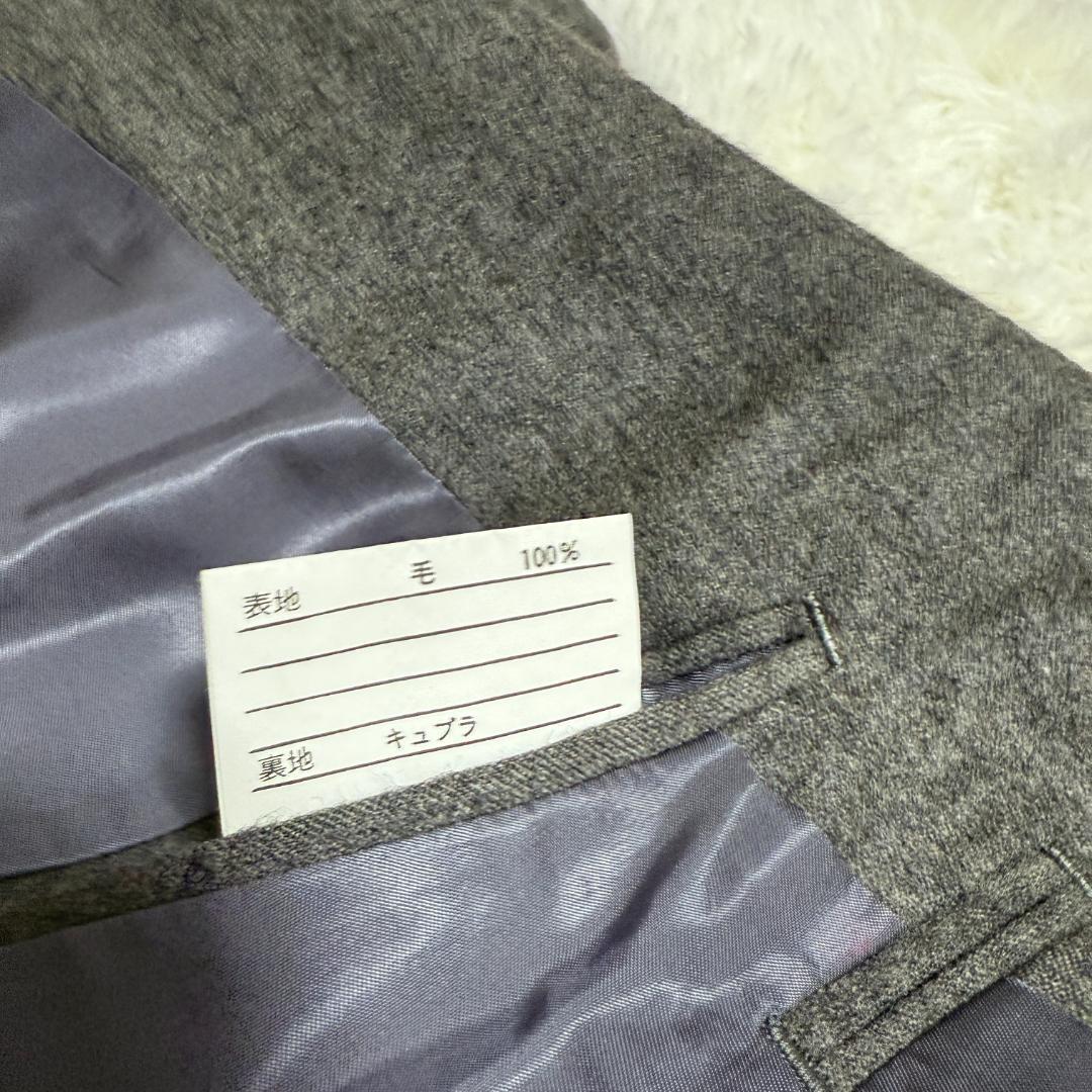 ラルフローレン　ウール　グレー　ダブル　セットアップ　ヴィンテージ　XL相当