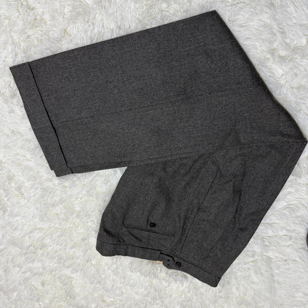 ラルフローレン　ウール　グレー　ダブル　セットアップ　ヴィンテージ　XL相当