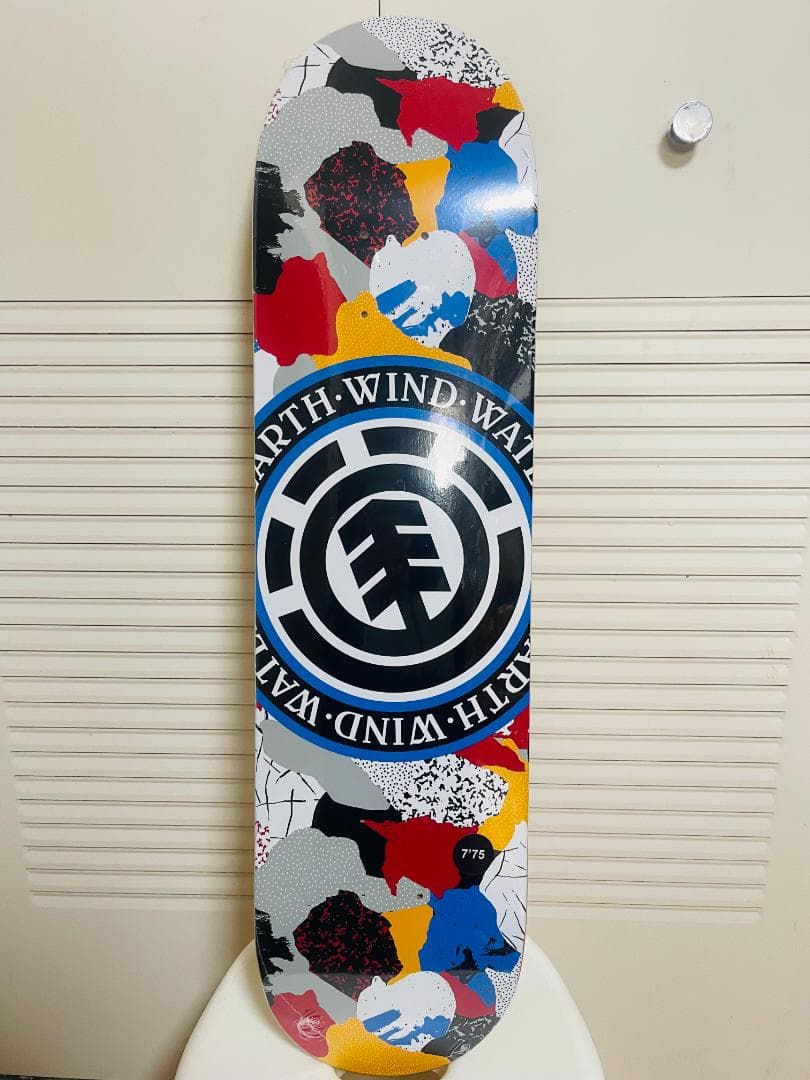 台湾製無地黒デッキテープ付き エレメント　ELEMENT　7.75デッキ