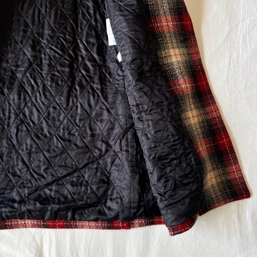 【極美品】RALPH LAUREN ウールコート チェック ダブル ベルト付き