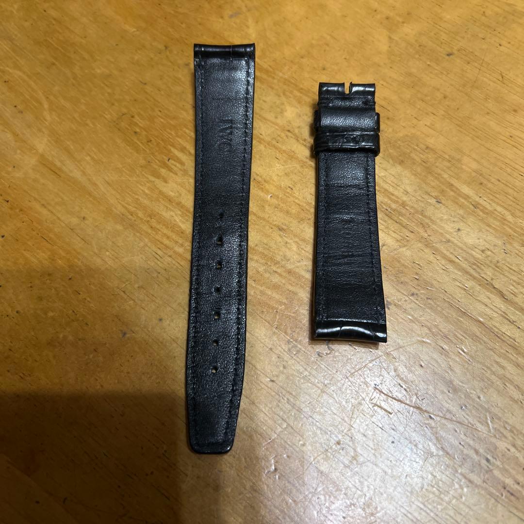 IWC ブラックレザーベルト クロコダイル