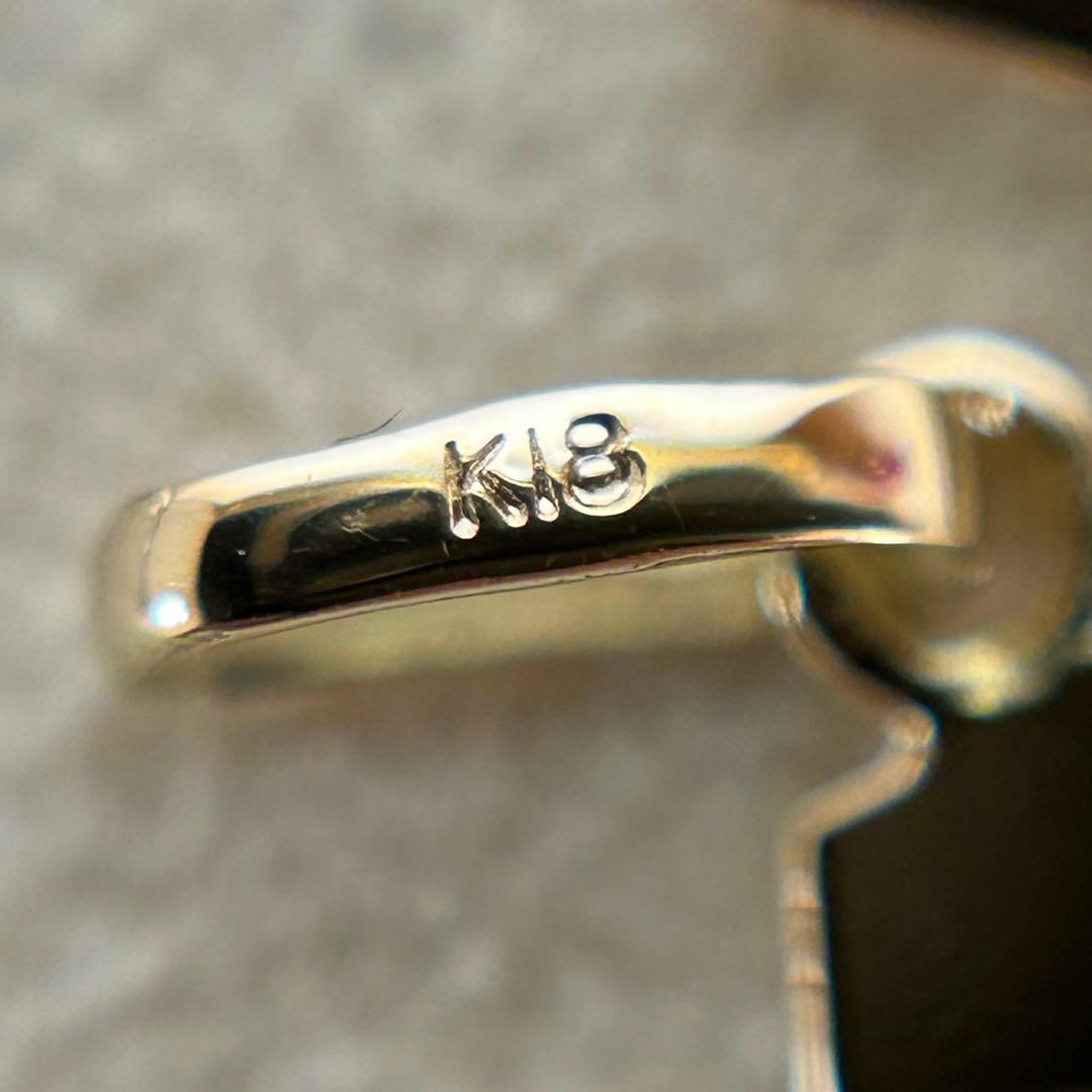 【難あり】18金 イニシャル アルファベット M トップ ヘッド チャーム 新品