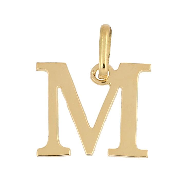 【難あり】18金 イニシャル アルファベット M トップ ヘッド チャーム 新品