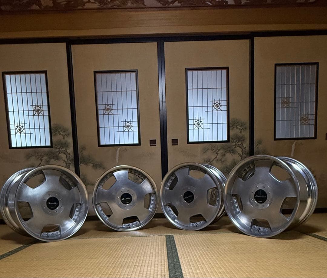 ☆当時物☆ワークユーロラインディッシュWORK PCD114.3 5穴4穴マルチ