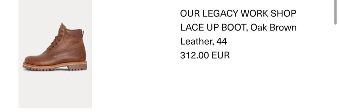 アワーレガシー　ステューシー　コラボブーツ