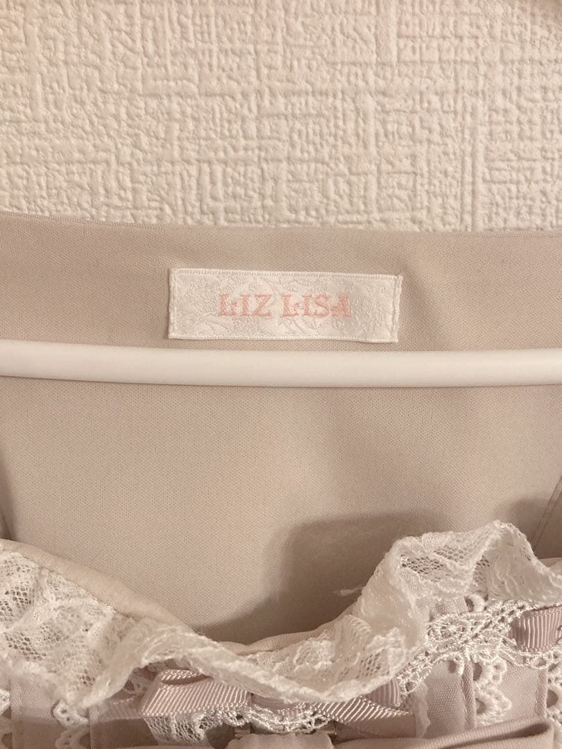 【LIZLISA】ティアラリボンティアードワンピース ピンク