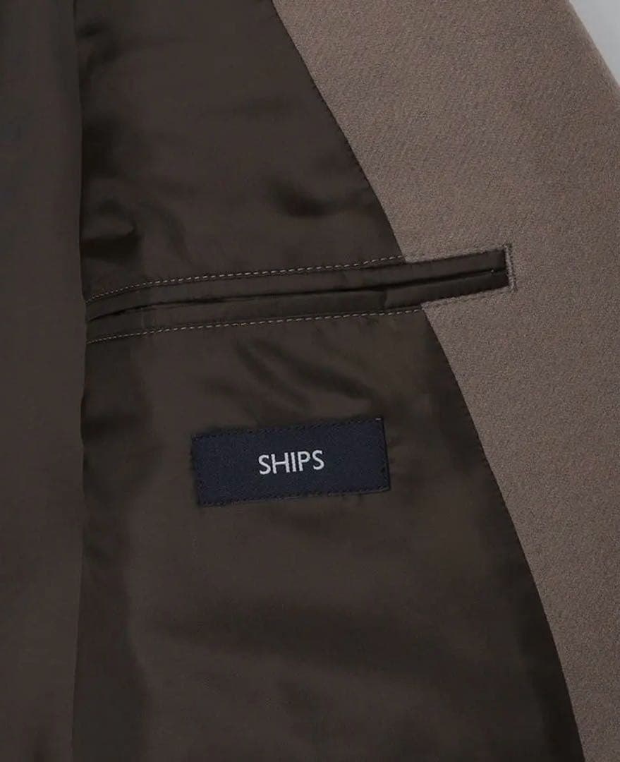 ships シップス スーパー160’S メリノウールメルトン チェスターコート