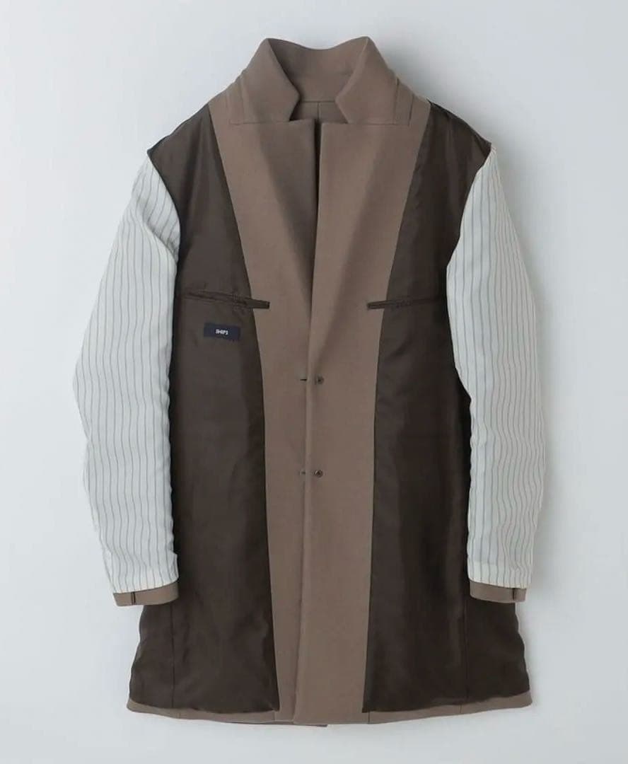 ships シップス スーパー160’S メリノウールメルトン チェスターコート