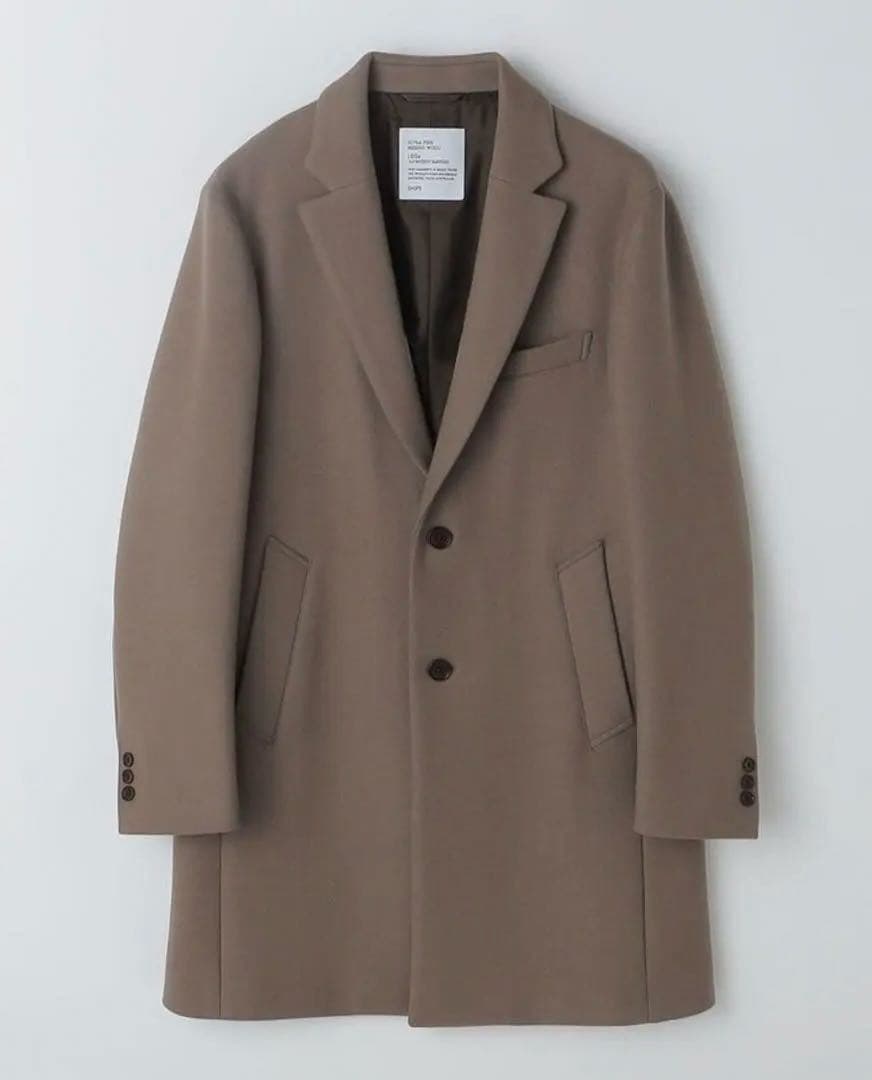 ships シップス スーパー160’S メリノウールメルトン チェスターコート