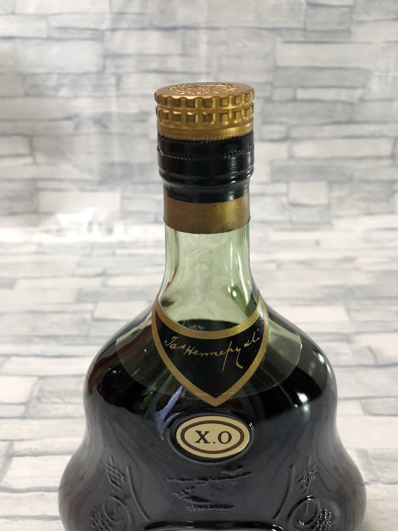 ヘネシー 希少 ジャズヘネシーＸＯグリーンボトル 金キャップ コニャック 箱付き
