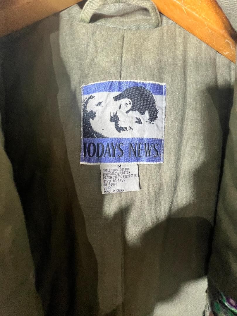 【ヴィンテージ】TODAYS NEWS 多機能フィッシングベスト M カーキ