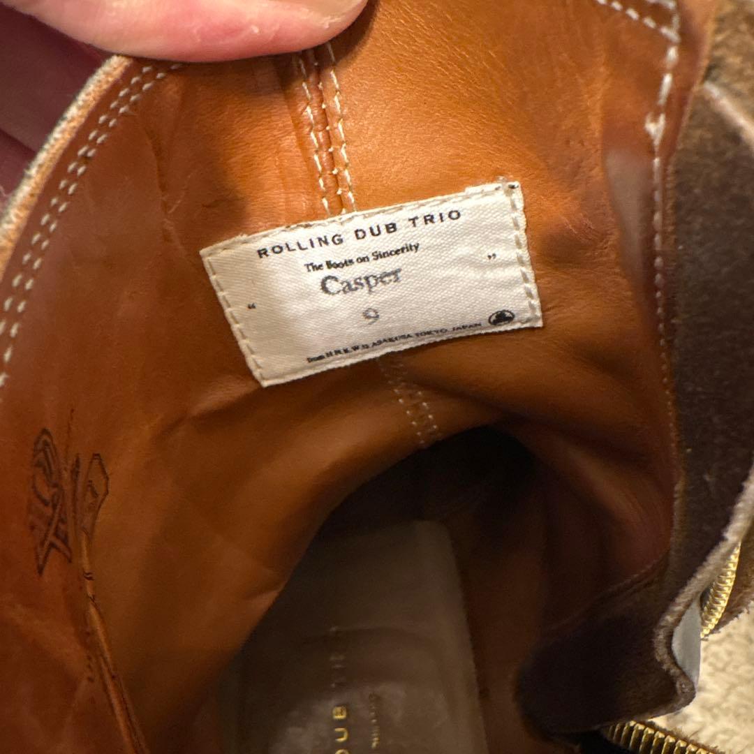 ローリングダブトリオ キャスパー ChromeExcelレザーブラックサイズ9