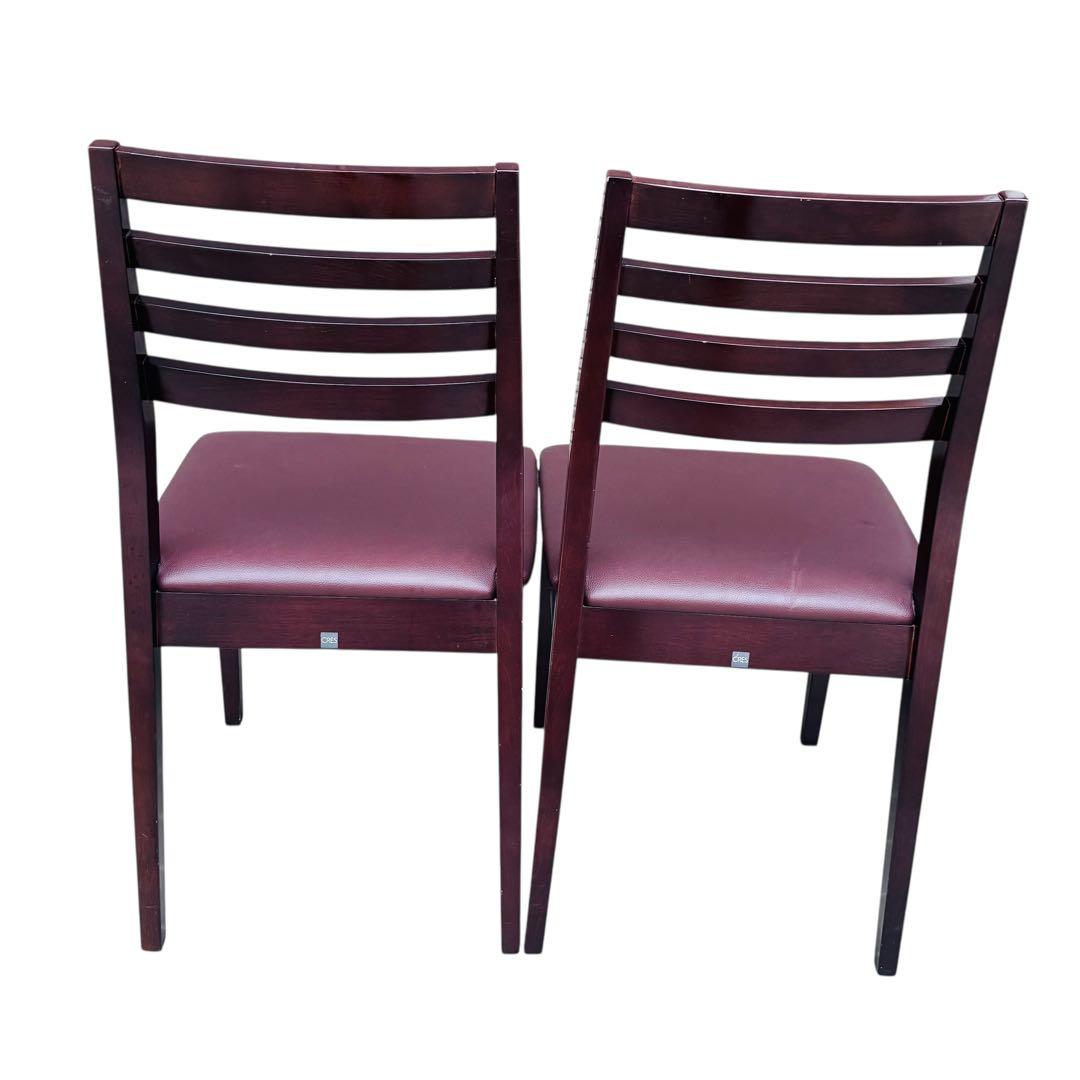 CRES ダイニングチェア　2脚セット　レザー