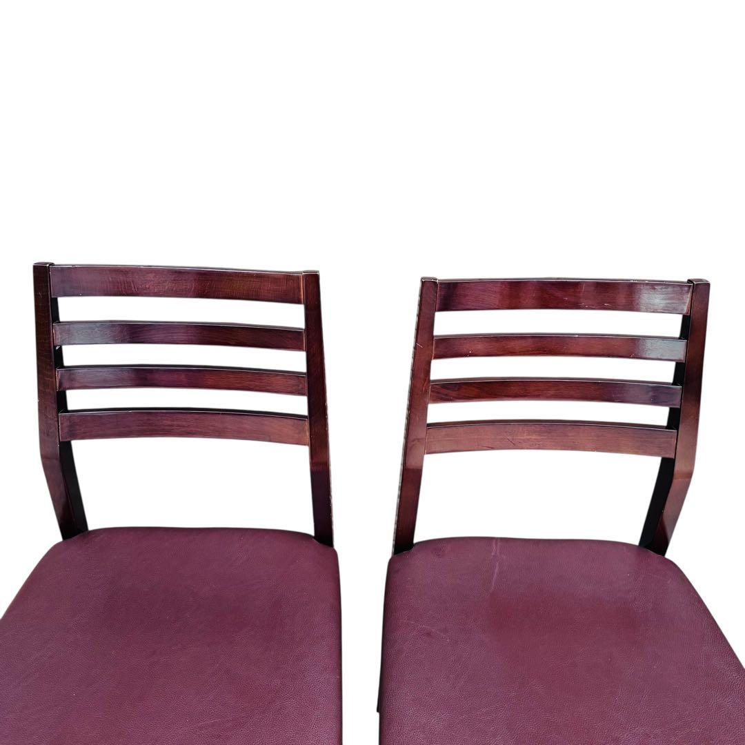 CRES ダイニングチェア　2脚セット　レザー