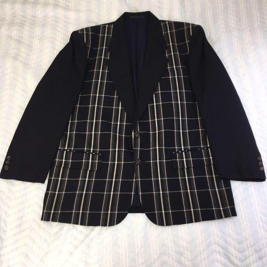 コムデギャルソンオム　チェック柄スーツ